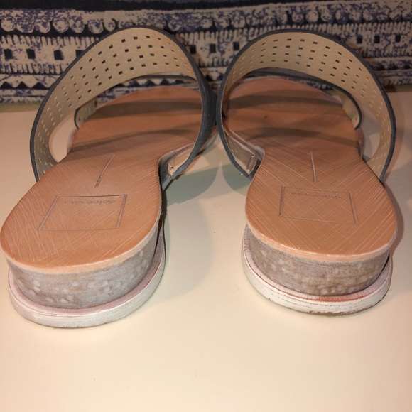 EUC Dolce Vita Sz 9.5 Periwinkle Blue Flat Sandal - Picture 4 of 5